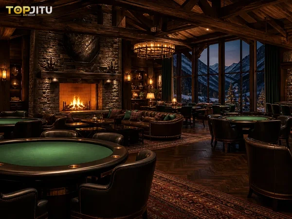 Ilustrasi dealer European Blackjack di meja kasino